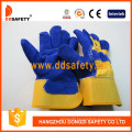 Cow Split Blue Leather Welding Working Glove (DLC226)